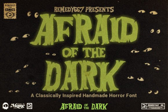 Afraid of the Dark Font: Retro Horror Style for Campaigns