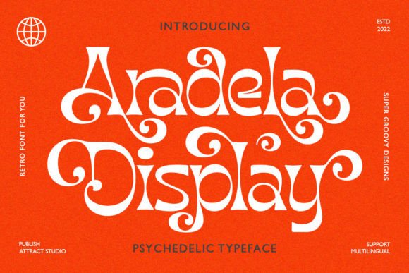 Aradela Display Font for Unique Handmade Crafts