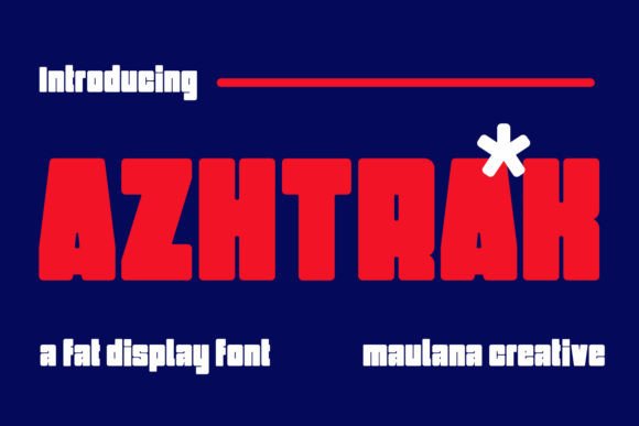 Azhtrak Font: Bold Display Typography for Web Design
