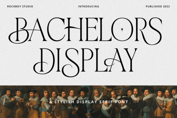 Bachelors Display Font: A Romantic Serif for Editorial Design