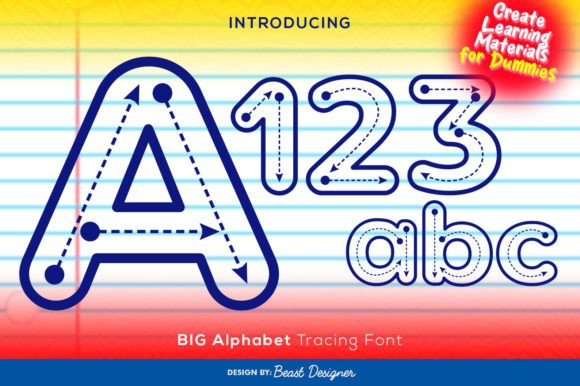 Big Alphabet Tracing Font: A Playful Typeface for Brands