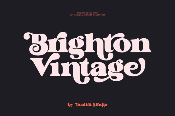 Brighton Vintage Font: Bold Retro Style for Digital Campaigns