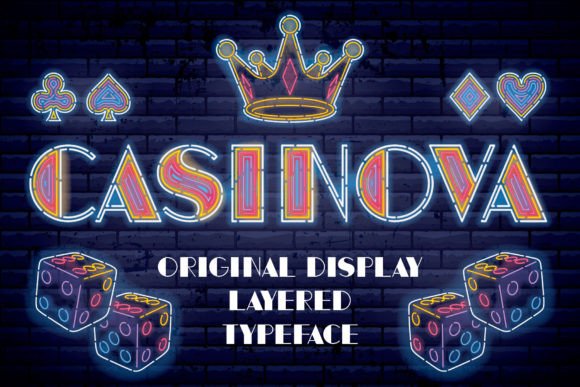 Casinova Font: Vintage Display Typography for Web Design