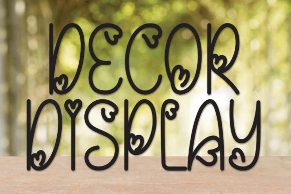 Decor Display Font: Adding Warmth to Brand Design