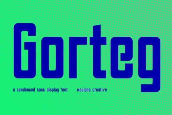Gorteg Condensed Sans Display Font for Branding
