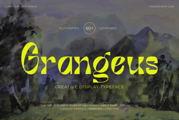 Grangeus Creative Display Font for Digital Campaigns