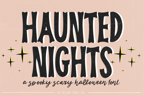 Haunted Nights Font: A Display Typeface for Halloween Campaigns