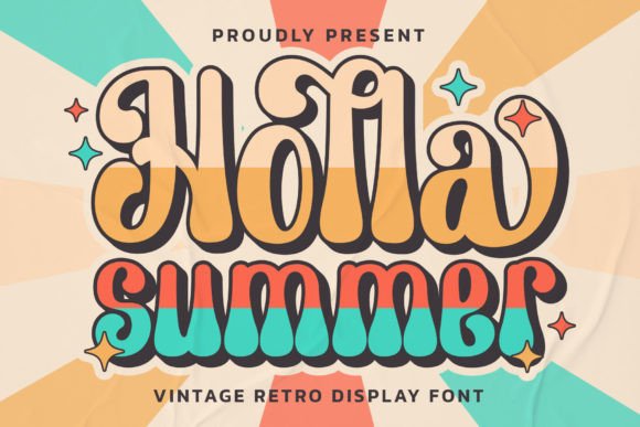 Holla Summer Font: Retro Style for Digital Campaigns
