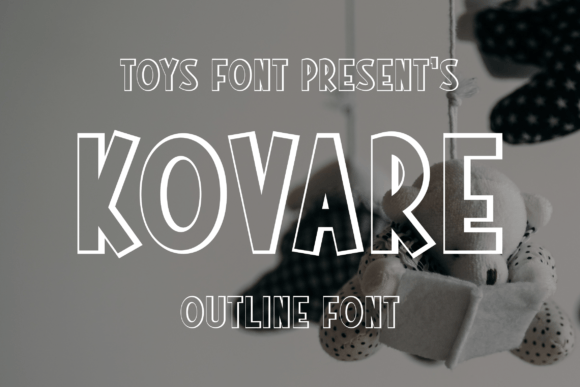 Kovare Font: A Playful Outline Typeface for Editorial Design