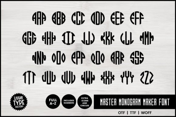 Master Monogram Font: A Display Typeface for Campaigns