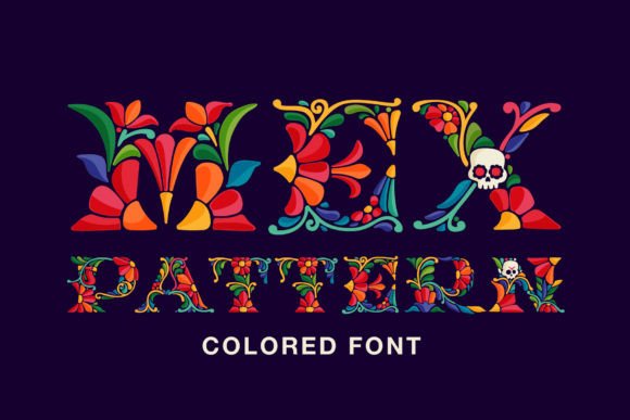 Mexican Pattern Font: Editorial Design & Layout