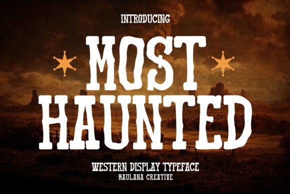 Most Haunted Western Display Typeface for Bold Campaigns