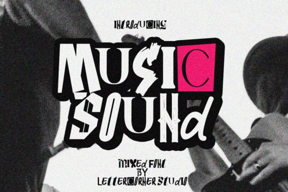 Music Sound Font: Retro Editorial Typography
