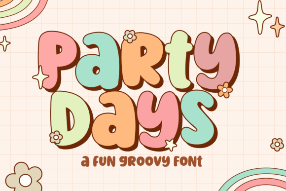 Party Days Font: Retro Charm for Handmade Products