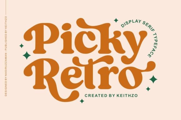 Picky Retro Font: Bold Vintage Style for Campaigns