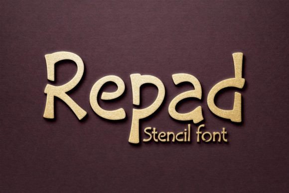 Repad Stencil Font: Quirky Branding for Small Business