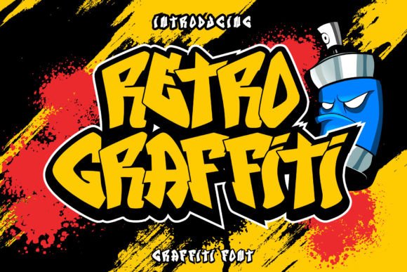 Retro Graffiti Font for Bold Editorial Design