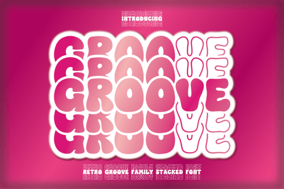 Retro Groove Stacked: A Display Font for Editorial Warmth