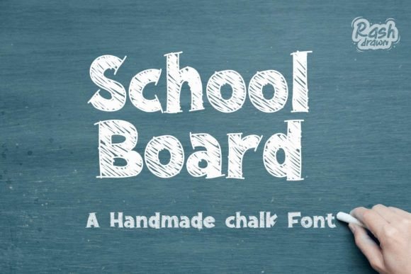School Board Font: Playful Display Typography for Web Design
