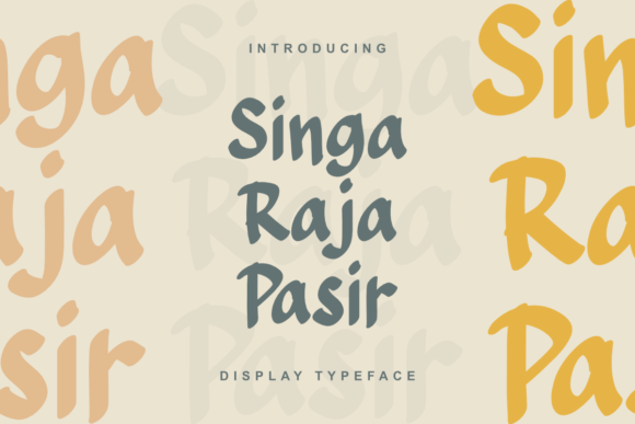 Singa Raja Pasir Font: A Semi-Arabian Display Typeface