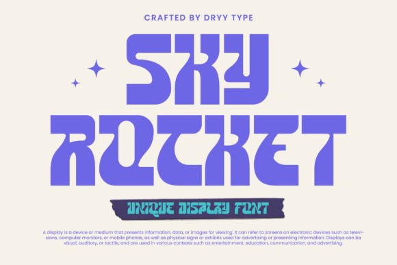 Sky Rocket Font: Elevating Handmade Labels & Prints