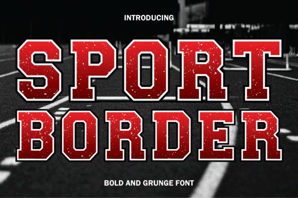 Sport Border Font: Bold Display Type for Web Design