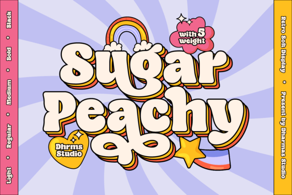 Sugar Peachy Font: Adding Retro Warmth to Brand Design