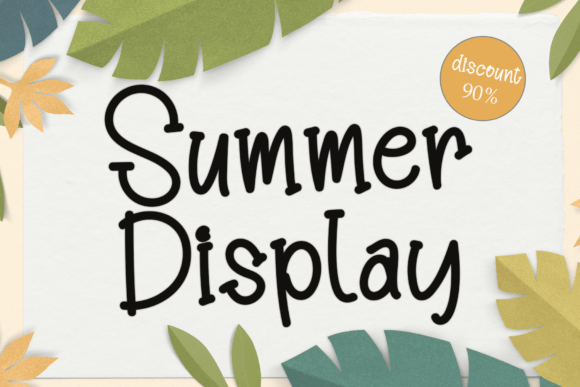 Summer Display Font: Modern Branding for Small Business