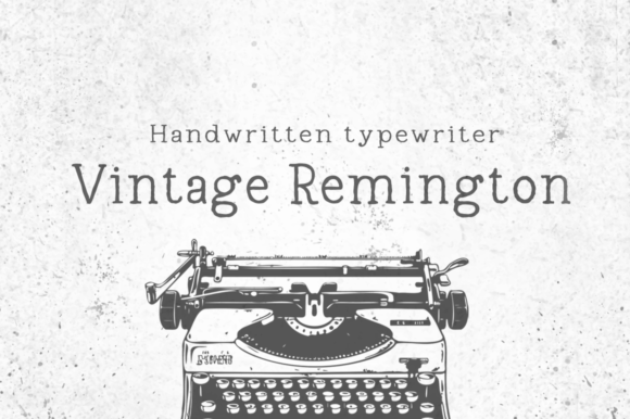 Vintage Remington Font for Handmade Crafts