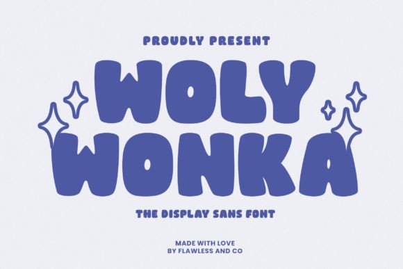 Woly Wonka Font: Playful Display Type for Editorial Design