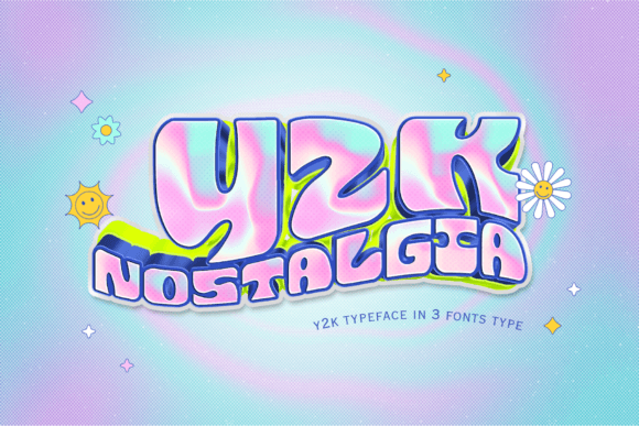Y2K Nostalgia Font: A Display Typeface for Digital Campaigns